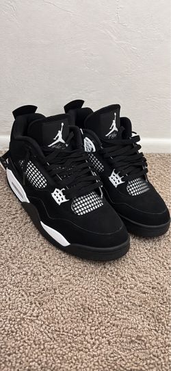 Air Jordan 4 Retro Black Canvas Sneakers