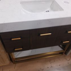36" Modern Bathroom Vanity with Top & Sink for $850
