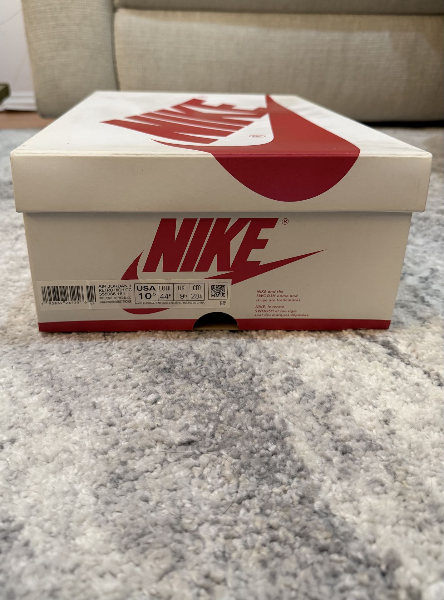 Air jordan 1 White and Red Heritage