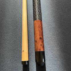 Stained Maple With Wrap Pool Cue Stick Billiards