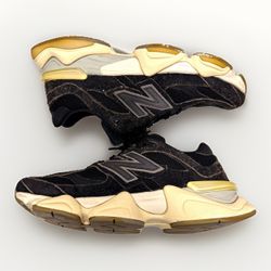 New Balance 9060 Black Hairy Suede Cream U9060 Men's 8.5 / Women's 10