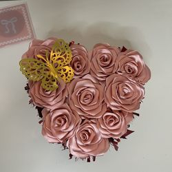 Heart Shape Eternal Rose Valentines Day Gift Box 