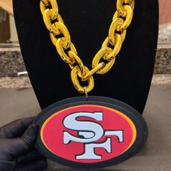 New 49ers Big Chain & Pendant 