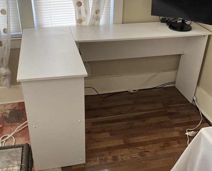 White Office Desk.
