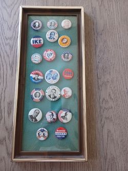 Collection of President election pins
