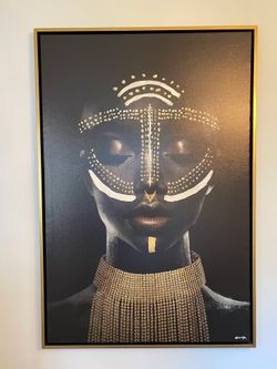 Oliver Gal "Queenly Reign of Gold I" Framed Artwork