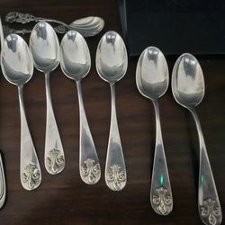 6 Durgin Sterling Silver Spoons 