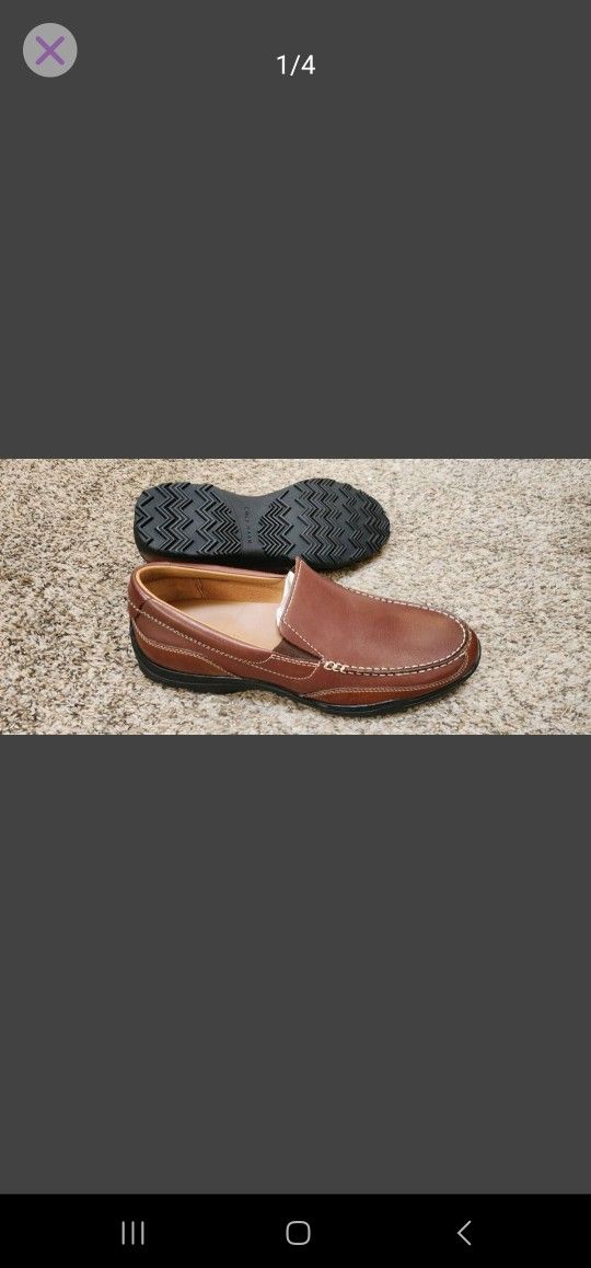 NEW Men’s Cole Haan Hann grand Venetian slip on leather shoes BROWN C20244, SIZE 9M