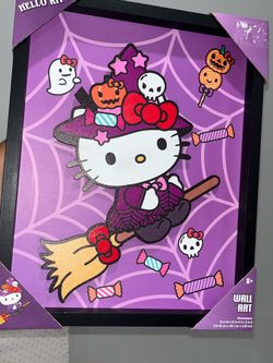 Hello Kitty Halloween wall art