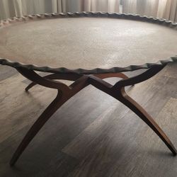 Large Brass/Copper Coffee Table 36"x17"