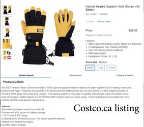 Holmes gloves Heater Option