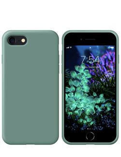 OUUZ iPhone SE 2020 Case,iPhone 8 Phone case,iPhone 7 case Liquid Silicone Gel Rubber Phone Case,iPhone SE 2020/8/7 4.7" Full Body Slim Soft Microfibe