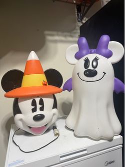 Mickey and Minnie Halloween Blow Molds