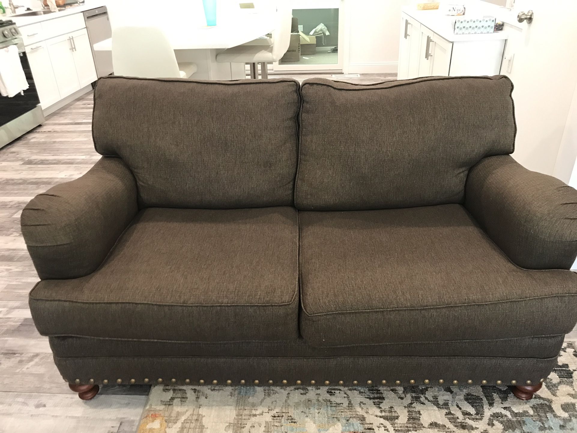 Brown Loveseat Couch