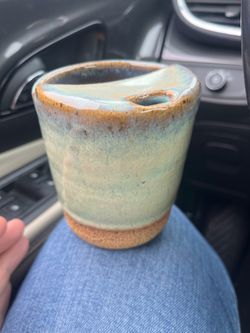 Handmade to-go coffee tumbler