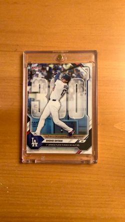Dodgers Shohei Ohtani Topps Now 300 HR Card In Acrylic Case New
