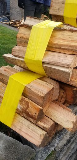 Bundles of dry-seasoned firewood (Ask about delivery)