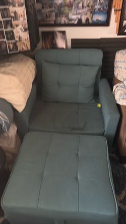 Chair with ottoman