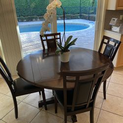 Convertible Kitchen Table With Four Chairs