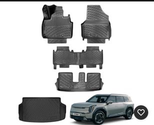 Floor Mats & Cargo Liner for 2024 2025 Kia EV9 2nd Row