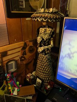 Large Día de los Muertos La Catrina Sculpture – Mexican Folk Art – One of a Kind
