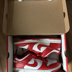 Red Nike Low Dunks