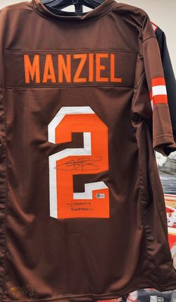 Johnny Manziel browns signed and inscribed jersey