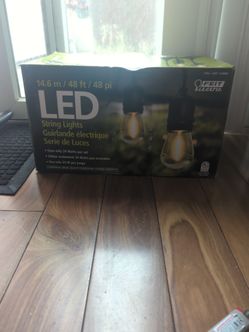 48ft of LED string lights