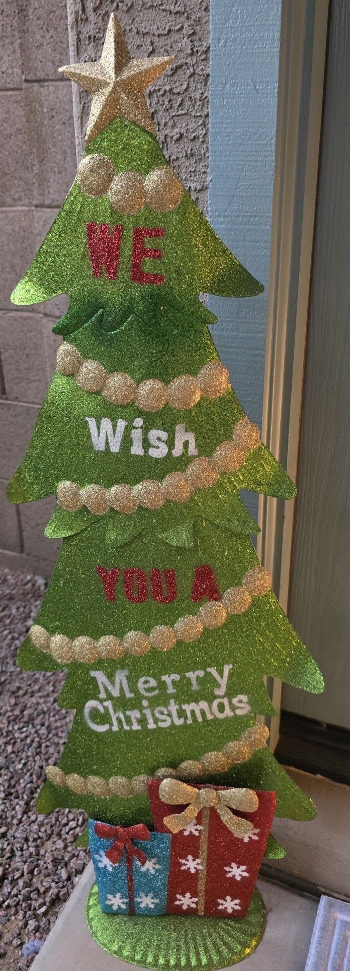 Metal Christmas Yard Sign