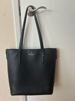Kate Spade New York Black Leather Tote Bag