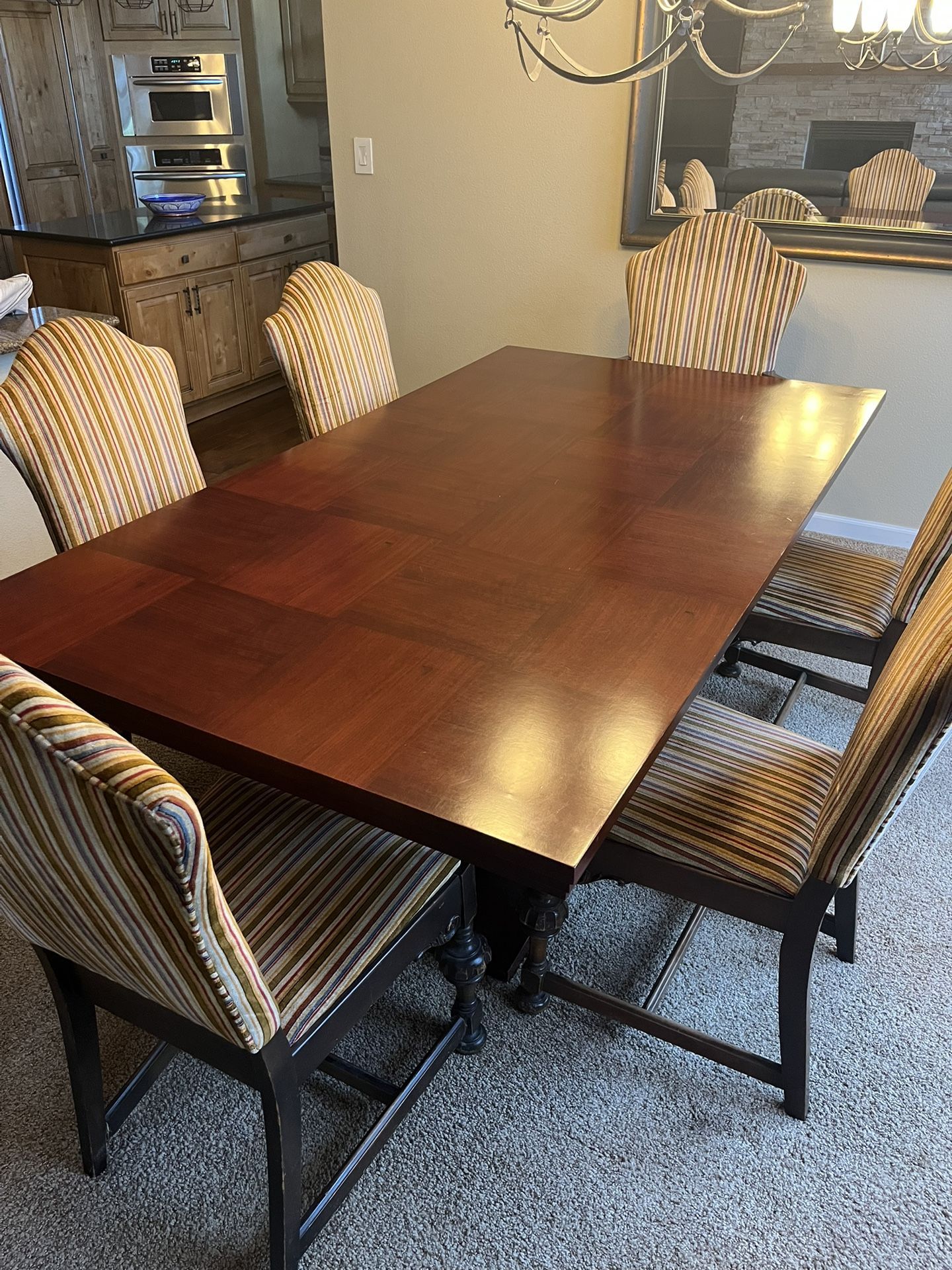 Kitchen Table And Antique Chairs