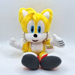 SEGA Sonic the Hedgehog Yellow Tails 8" Plush Stuffrd Animal Toy TOMY
