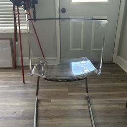 Clear Chrome Plated Chair