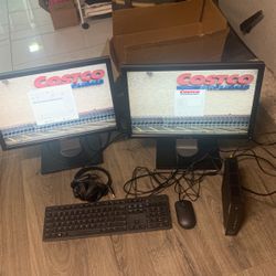 (2) 21 Inch 1080p Dell Monitor With Adjusting Stand