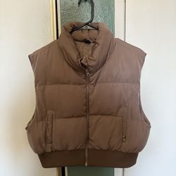 Brown Puffer Vest
