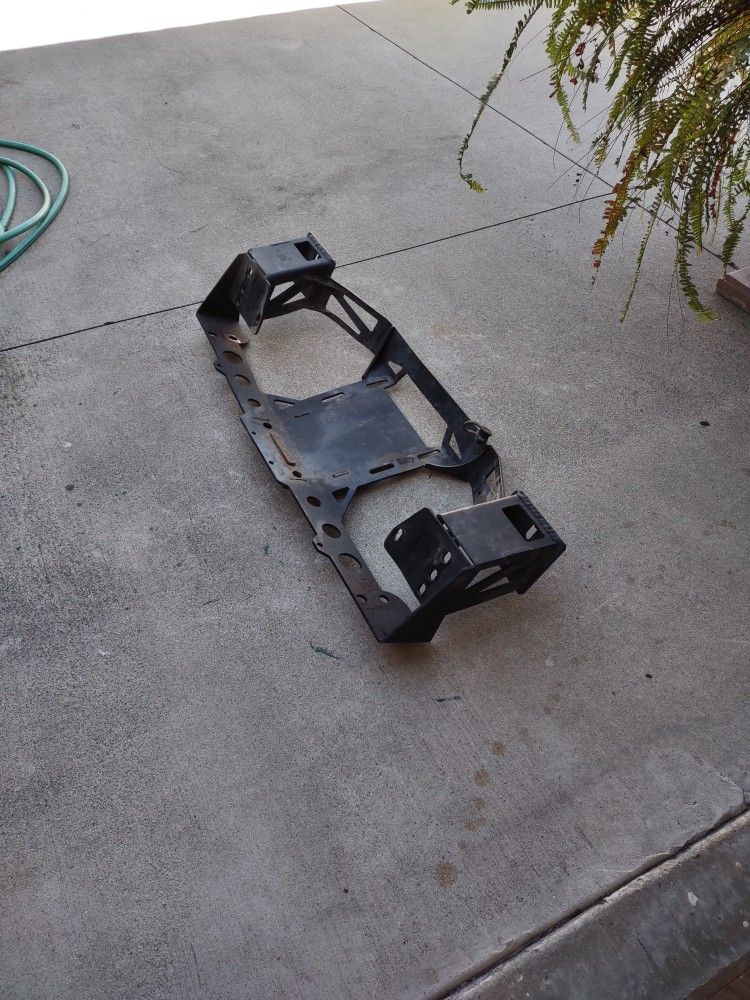 Off-road Bumper Skid Plate Winch Mount
