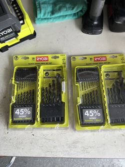 21 Pc. Ryobi Drill Bit Sets