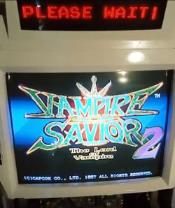 Vampire Savior 2 Capcom Arcade game complete A + B