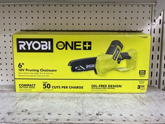 Ryobi ONE+ 18v Battery Operated Compact Pruning 6” Chainsaw (NEW)