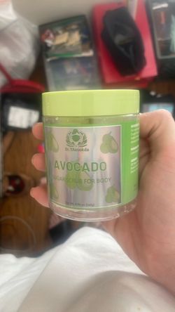 Avocado sugar scrub for body