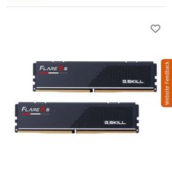 G.Skill Flare X5 Series 32GB (2 x 16GB) DDR5-6000 PC5-48000 CL36 Dual Channel Desktop Memory Kit - Black
