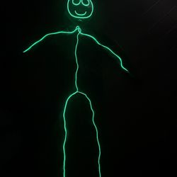 Halloween Green Light Up Stick Figure Costume