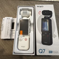  Portable 2.5K Video Recorder with 180° Rotating Lens, Vlogging Camera,Pocket Body Camera with Audio & Video Recording, 7Hour Power, Handheld POV Came