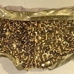Gold Sequin Booty Shorts! XLA