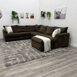 Brown Sectional Couch - Free Delivery