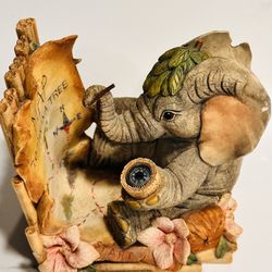 RARE San Francisco Music Box Tuskers “To Banana Tree” Map & Movable Compass