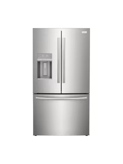 Frigidaire - 36 in. Gallery 28 cu. ft. Standard Depth French Door Refrigerator in Smudge-Proof Stainless Steel