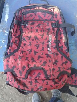Dakine Backpack Red Ninja Print