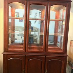 China cabinet with glass doors