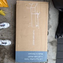 Lift Top Coffee Table – Rustic Brown – Brand New (Unopened Box)